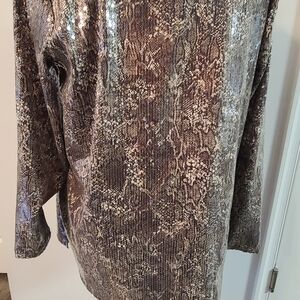 Chico's 3 snakeskin top